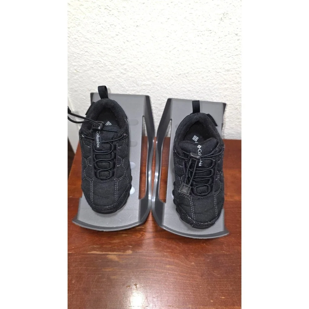 Columbia Kids‎ Black Trail Hiking Shoes Drawstring Closure Size 8